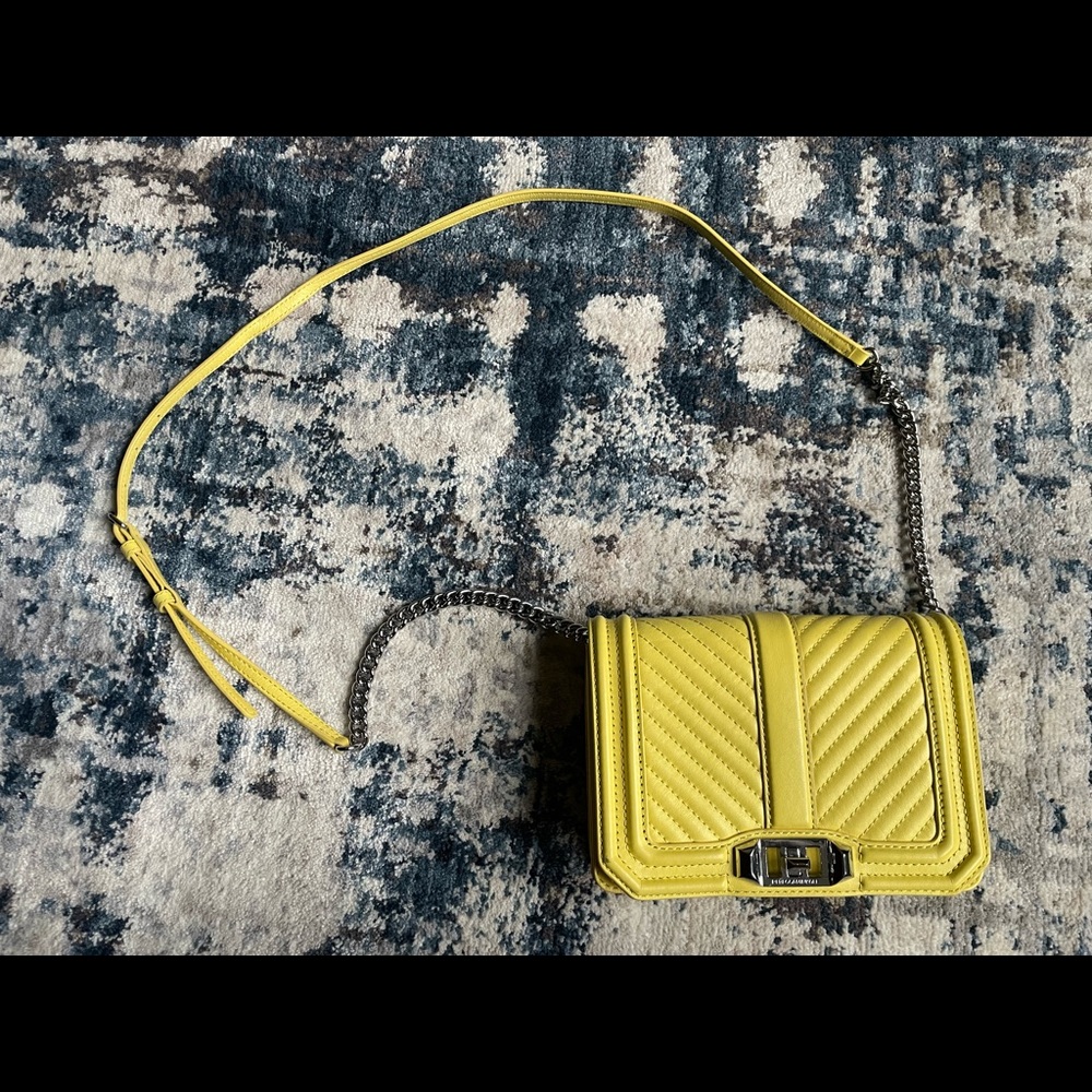 Rebecca Minkoff - Chevron Quilted Leather Love Crossbody